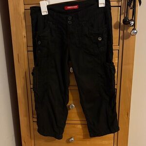 UNIONBAY Black Cargo Capris